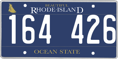 RI license plate 164426