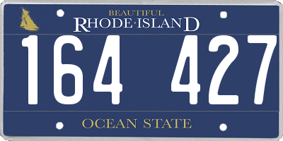 RI license plate 164427