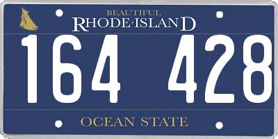 RI license plate 164428