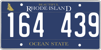 RI license plate 164439