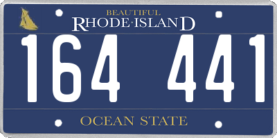 RI license plate 164441