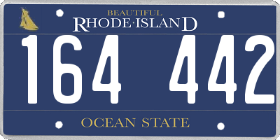 RI license plate 164442