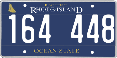 RI license plate 164448