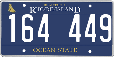 RI license plate 164449