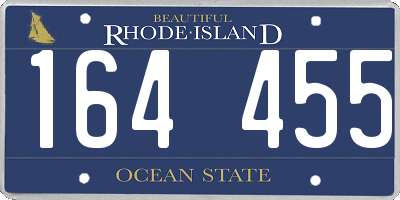 RI license plate 164455