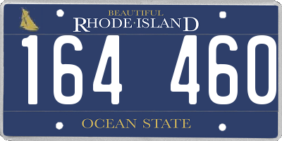 RI license plate 164460