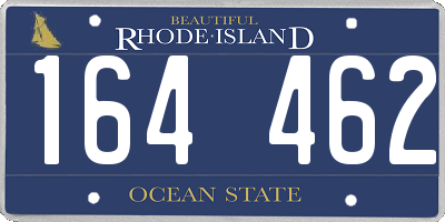 RI license plate 164462