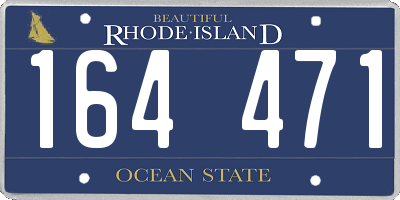 RI license plate 164471