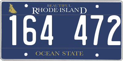 RI license plate 164472
