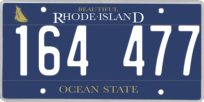 RI license plate 164477