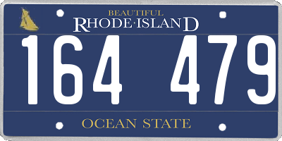 RI license plate 164479