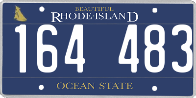 RI license plate 164483
