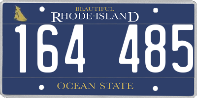 RI license plate 164485