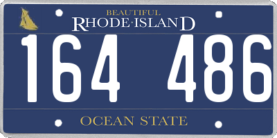 RI license plate 164486