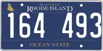 RI license plate 164493