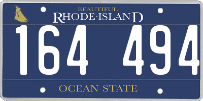 RI license plate 164494
