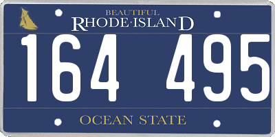 RI license plate 164495