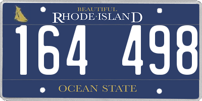 RI license plate 164498