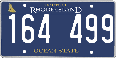 RI license plate 164499