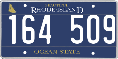 RI license plate 164509