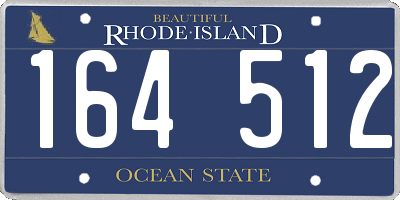 RI license plate 164512