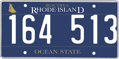 RI license plate 164513