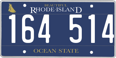 RI license plate 164514