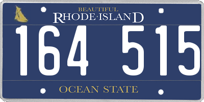 RI license plate 164515
