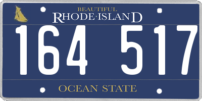 RI license plate 164517