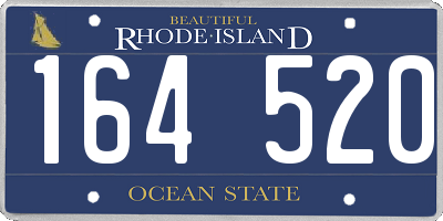 RI license plate 164520