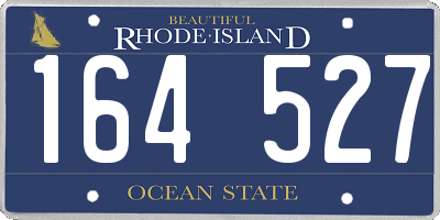 RI license plate 164527