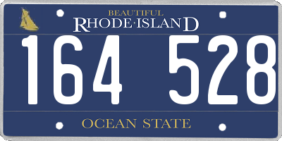 RI license plate 164528