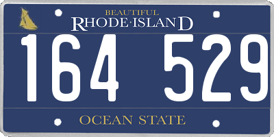 RI license plate 164529