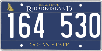 RI license plate 164530