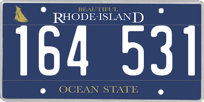 RI license plate 164531