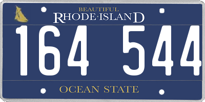 RI license plate 164544