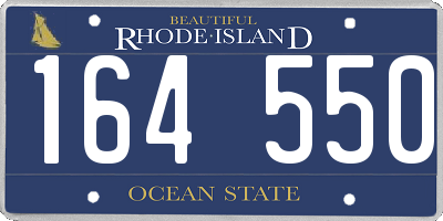 RI license plate 164550