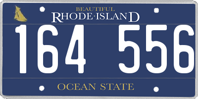 RI license plate 164556