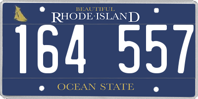 RI license plate 164557