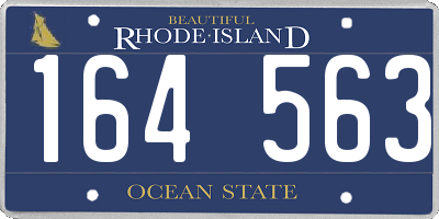 RI license plate 164563