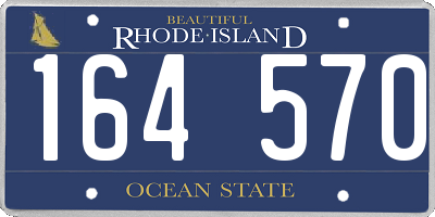 RI license plate 164570