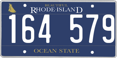 RI license plate 164579