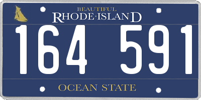 RI license plate 164591