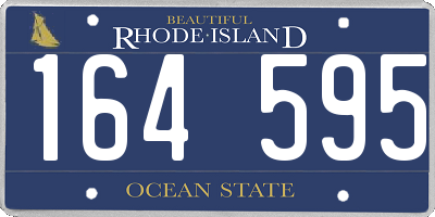 RI license plate 164595