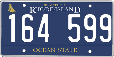 RI license plate 164599