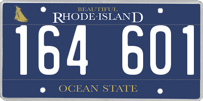 RI license plate 164601