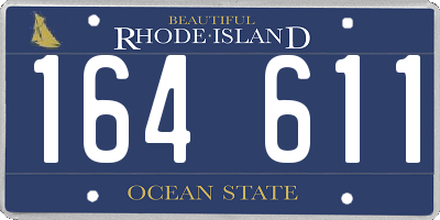 RI license plate 164611