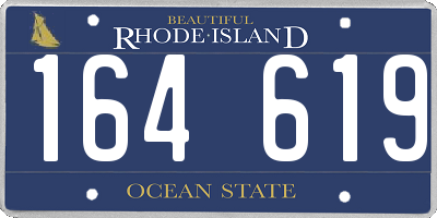 RI license plate 164619