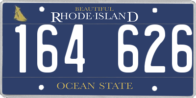 RI license plate 164626