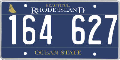 RI license plate 164627